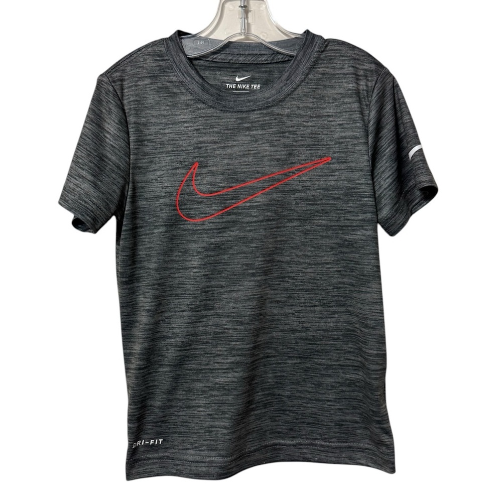 Nike Boys Size 6 Gray Short Sleeve Shirt